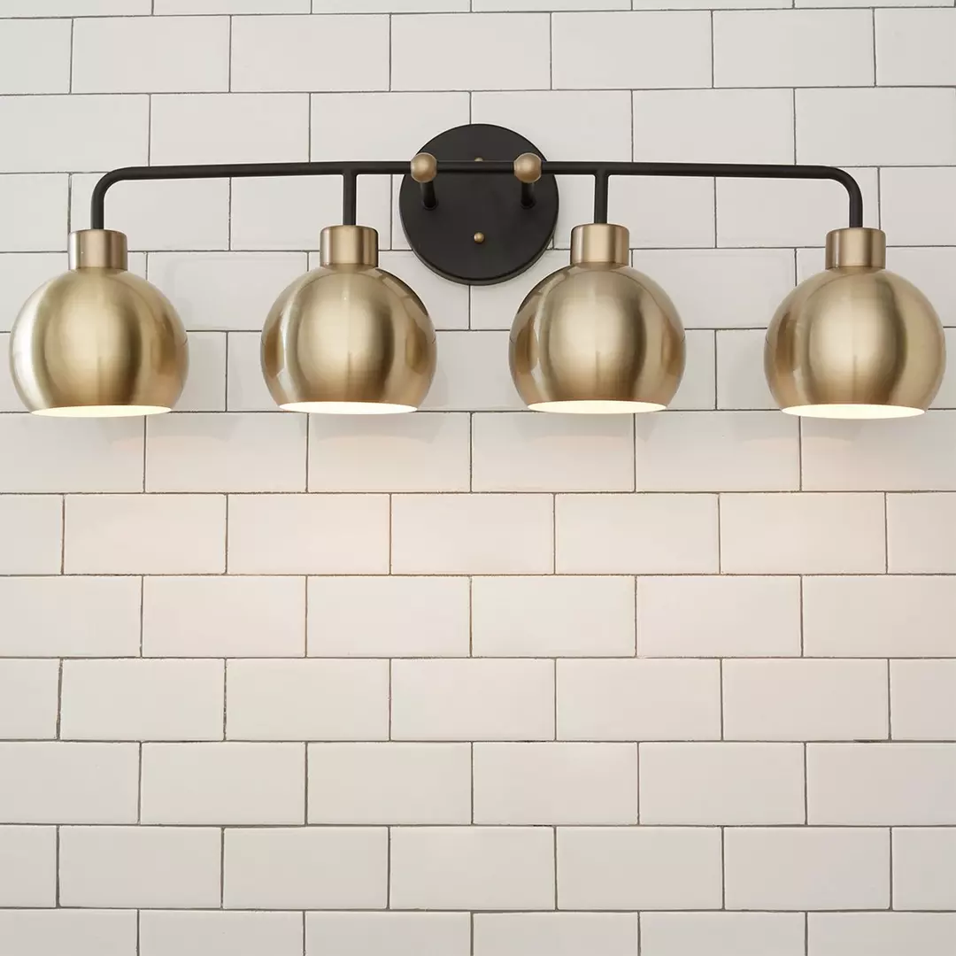 Young House Love Bubble Vanity Light - 4 Light - 图片 2